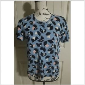 Marc by Marc Jacobs Blue W/ Pattern Rayon Cotton M